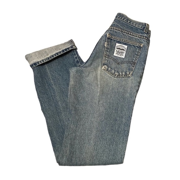 Women’s Vintage 1970s Levi’s White Label High Waist Straight Jeans sz 26 - Picture 3 of 9